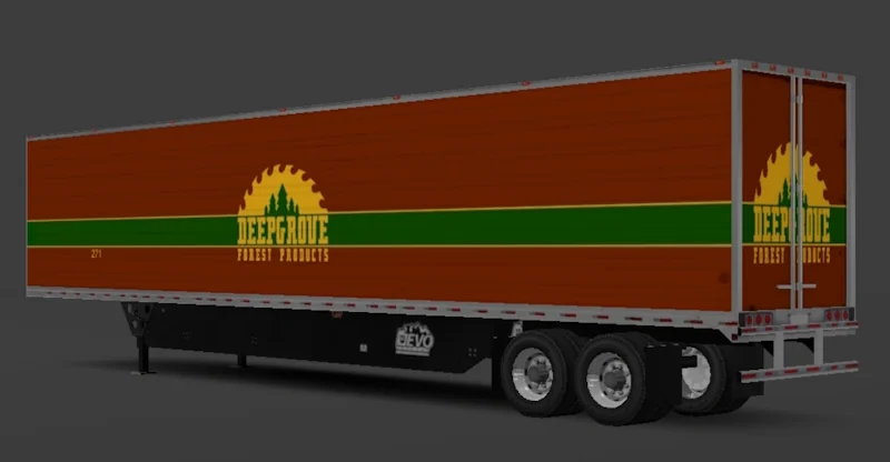 Universal Truck Simulator Skin US Refridge Trailer.