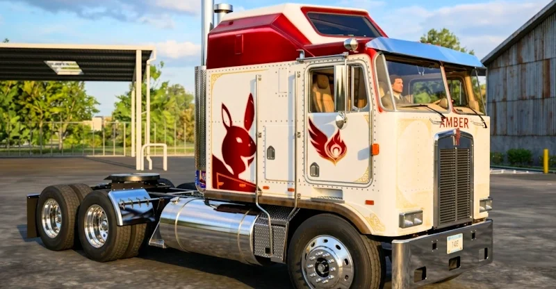 Truck simulator big rigs Skin Volvo K100 highroof.