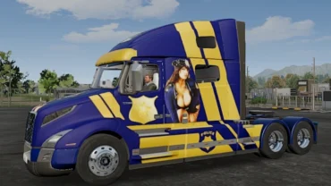 Truck simulator big rigs Skin Volvo VNL highroof.