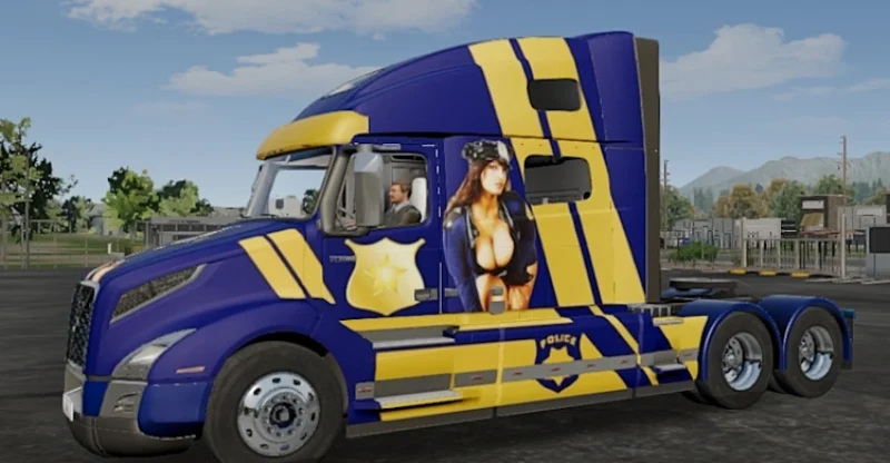 Truck simulator big rigs Skin Volvo VNL highroof.
