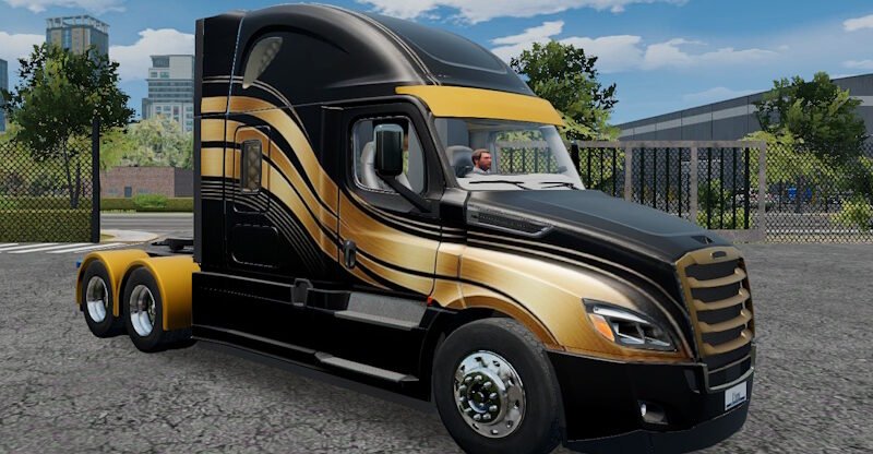 Truck simulator big rigs Skin Cascadia highroof.