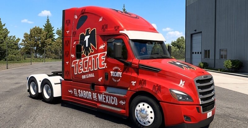 Truck simulator big rigs Skin Cascadia highroof.